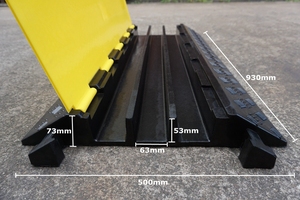 อุปกรณ์ป้องกันสายเคเบิลยาง3ช่องอุปกรณ์ป้องกันสำหรับงานกลางแจ้ง - Product Image 2