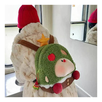 Sacs à dos en peluche mignons et doux pour enfants, démontables et lavables, en coton et tissu, vente directe d'usine, pour Noël, unisexe