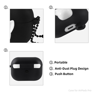 Étui airpods <span class=keywords><strong>Pro</strong></span> en Silicone Pvc, Design de Logo personnalisé en forme de bouledogue pour Apple <span class=keywords><strong>Airpod</strong></span> <span class=keywords><strong>Pro</strong></span> - Product Image 4