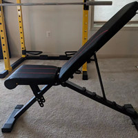 Banc de musculation réglable en acier pour entraînement complet du corps - Banc inclinable multifonction pliable, charge maximale 200 kg ZJFIT