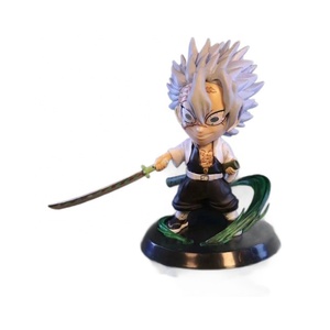 Demon Slayer Q Version Wind Pillar Immortal River Battle Figurine en boîte Effets spéciaux Plastique Collection de voitures Décoration Modélisation - Product Image 1