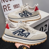 Vente en gros de chaussures décontractées rétro, élégantes et polyvalentes pour hommes et femmes, baskets classiques à semelle épaisse