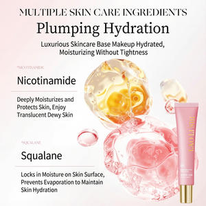<span class=keywords><strong>Base</strong></span> de Maquillage Hydratante OEM à la Vitamine C et Niacinamide, Contrôle du Sébum, Éclaircissante, Crème Teint Unifiante Waterproof, Crème Paresseuse, <span class=keywords><strong>Base</strong></span> de Teint - Product Image 5