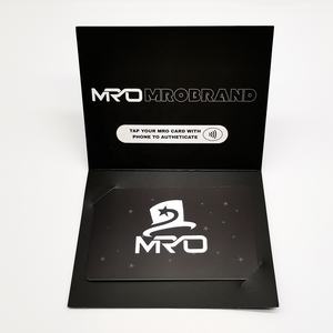 Fabrika özel baskı plastik NFC 13.56Mhz NFC çip ile özgünlük kartı belgesi - Product Image 2