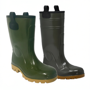 Botas de Seguridad TTAKE Verdes de PVC con Suela de Goma para Protección Laboral - Product Image 2
