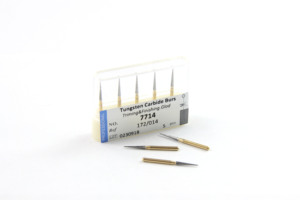 7714 (ISO 500 314 172 072 009) cono a forma di taglio e di finitura oro 8-12 lame in metallo duro fresa dentale chirurgia fresa - Product Image 5