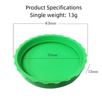 Couvre-boîte en silicone réutilisable, anti-fuite, pour bouteille de soda, avec impression personnalisée du logo, couvercle en silicone pour boîte de boisson