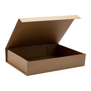 Caja de Regalo Plegable de Papel Kraft Rígido de Lujo con Diseño de Cinta Personalizada y Tapa Magnética - Product Image 5
