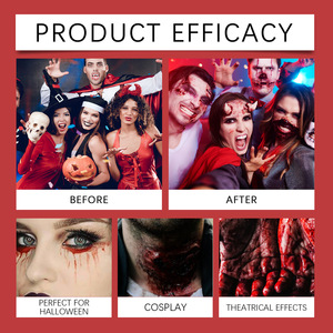 Vêtements de maquillage à effets spéciaux, éclaboussures de sang, liquide de théâtre, spray sanguin pour Halloween, vente en gros - Product Image 4