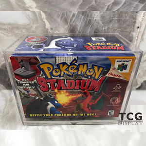 TCG Affichage acrylique transparent transparent personnalisé avec protection UV Nintendo 64 Pokemon Stadium Battle Set Console Acrylique Case avec magnétique - Product Image 3