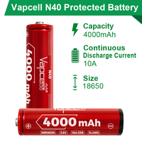 Sel Baterai Lithium Ion Vapcell N40 INR18650 4000mAh Asli Grosir untuk Paket Baterai Pasokan Jumlah Besar