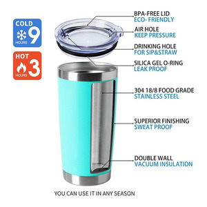 Venta Al Por Mayor 20oz 30oz Tazas De Caf Al <span class=keywords><strong>Vaco</strong></span> De Acero inossidabile isolato doppia parete vuoto viaggio tazza da caffè Tumbler - Product Image 2