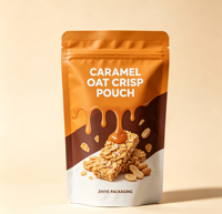 Sachet refermable personnalisé en Mylar imprimé numériquement pour gâteaux et aliments pour bébés, emballage alimentaire recyclable