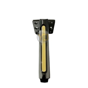 YIJUN Aluminum Furniture Legs 17cm Black With Yellow Accents Heavy Duty Modern Minimalist Design - Product Image 5