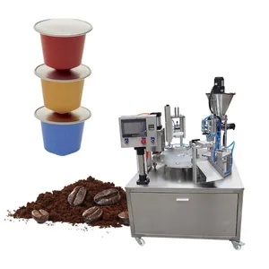 Özelleştirilmiş otomatik k fincan kahve kapsül dolum paketleme makinesi