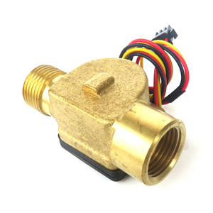 Capteur de débit de liquide en laiton Dijiang B26, sortie impulsionnelle 1/2 pouce, débitmètre d'eau à effet Hall en cuivre pour pompe et chauffage - Product Image 6