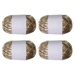 Hilo Metálico para Tejer a Mano, 100g 32m, Hilo Fantasía para Crochet, DIY, Bolsos Tejidos - Product Image 1