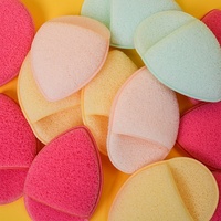 Nouveaux tampons démaquillants multi-usages bouffée lavable visage coloré mini bouffées de maquillage