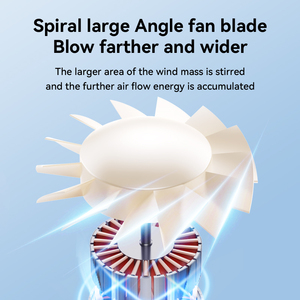 Ventilador de Pared Kadonio con Pantalla LED Digital, 100 Velocidades, Gran Angular, Aire Frío, Ventilador de Mesa con Clip, Luz Nocturna, Ventilador Portátil con Clip - Product Image 6