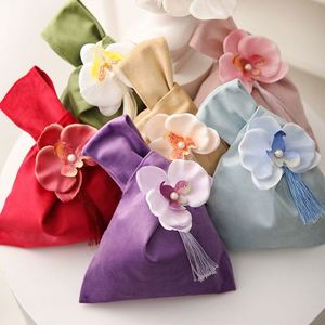 Sac en velours doux DIY 14x16cm, pochette en velours haut de gamme pour mariage, bonbons, bijoux, convient pour ranger bague, rouge à lèvres, collier et autres articles - Product Image 1
