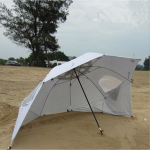 Parapluie de plage avec fenêtres abri sportif <span class=keywords><strong>brella</strong></span> avec fenêtres zippées, parasol de plage extérieur - Product Image 3