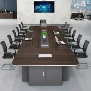 Muebles de oficina Liyu, personalización al por mayor de sala de calidad, escritorio de reuniones de lujo de madera, mesa de conferencias grande moderna - Product Image 4