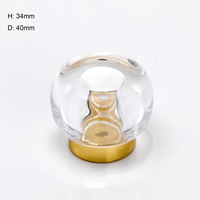 Capuchon de parfum en verre haute transparence FEA 15 mm, couvercle de parfum en verre transparent de luxe 17,2 mm, capuchon pulvérisateur de parfum en verre