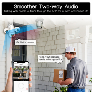 Cámara de Seguridad Inalámbrica Wi-Fi de 6MP con Soporte para Lámpara E27, Cámara Inteligente PTZ de 360 Grados para Interiores, Almacenamiento en la Nube y Tarjeta de Memoria, Fácil Acceso a la Aplicación - Product Image 3
