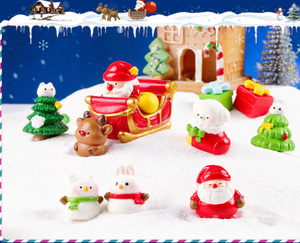 Desain baru pohon Natal hadiah Resin kerajinan lanskap mikro ornamen peri Taman Miniatur dekorasi kerajinan - Product Image 6