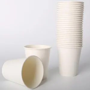 ks new style white Hot paper cup custom paper coffee cup with logo coffee paper cups