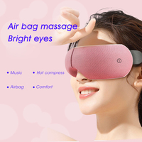Faltbare kabellose Musik vibrations heizung Doppelluft-Augen massage gerät mit großem Luftdruck USB Digital Intelligente Augen massage UEYE1