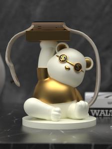 Support de Charge Créatif en Résine Sculptée Faite à la Main et Peinte à la Main pour Apple Watch – Ornement Élégant en Forme de Cœur pour la Maison - Product Image 4