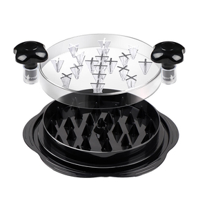 Outil de déchiquetage de viande de poulet BBQ Upgrade Pro Twist avec poignées, grande machine manuelle ronde transparente pour déchiqueter les poitrines de poulet - Product Image 1