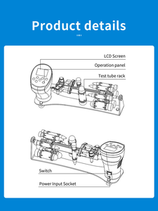Agitateur de laboratoire Veidt Lab avec moteur de rotation 1-99 tr/min et composant de moteur de rotation pour agitateur de laboratoire 1-99 tr/min - Product Image 6