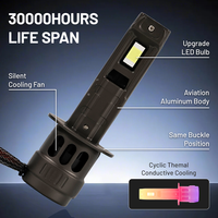 Nueva Bombilla de Luz Antiniebla H1 de 30W 6500K 12V 16000 Lúmenes de Brillo, Reemplazo de Tamaño 1:1, Ajuste Universal, Fácil Instalación Plug-and-Play