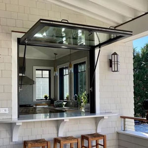 Ventana de Aluminio Estándar Americano ZEKIN, Clasificación Energética de Casa Pasiva, Acero de Súper Resistencia, Aluminio, Vidrio Transparente, Ventana de Toldo - Product Image 1