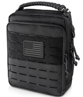 Pochette tactique Molle Admin, pochette utilitaire EDC, organiseur de poche à outils modulaire à double couche