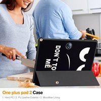 Étui arrière pour tablette PC imprimé en couleur pour Oneplus Pad2/Pad3 Pro 12,1 pouces, ultra fin, léger, pliable en trois parties