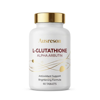 Ausreson OEM Comprimés Blanchissants Bio L-Glutathion Alpha Arbutine Complément Herbal Soin de la Peau Comprimés Alpha Arbutine pour Adultes