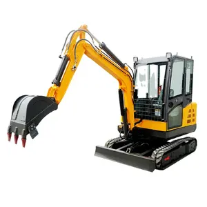 Gainjoys china new Crawler Excavator for sale mini excavators engine 1 ton machine prices for sale mini excavator