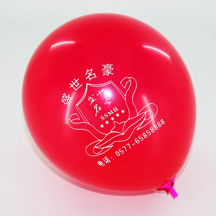 Ballons publicitaire personnalisés de 12 pouces, prix d'usine en gros, bon marché