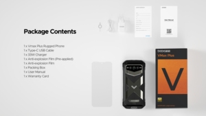 DOOGEE V Max Plus 6.58インチ真新しい<span class=keywords><strong>Android</strong></span> 14 OTG NFC頑丈な5Gスマートフォン16GB + 512GBオクタコアCPU IP68 GSMセルラー - Product Image 6