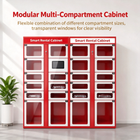 Armoire de location partagée intelligente et personnalisable, armoire de gestion d'équipements sportifs et d'outils avec code QR pour la commodité communautaire