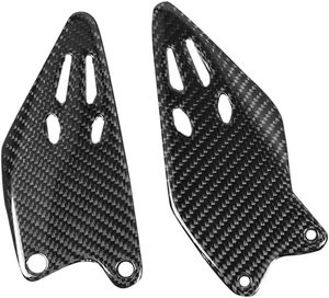 Lavitin đánh bóng carbon đen 3K sợi carbon xe máy gác chân tấm bảo vệ chân ZX-6R zx6r - Product Image 4