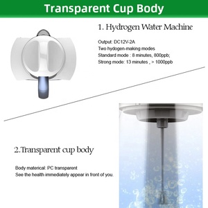 12 anni di OEM di Fabbrica Acqua Alcalina Idrogeno Filtro Attivo SPE PEM Brocca Generatore di Bottiglia - Product Image 3