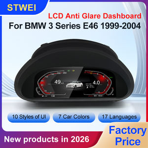 Tablero de Instrumentos Antirreflejo STWEI para <span class=keywords><strong>BMW</strong></span> Serie 3 <span class=keywords><strong>E46</strong></span> 1999-2004, Panel Android CARPLAY, Cabina Virtual, Tablero Digital LCD, Velocímetro - Product Image 2
