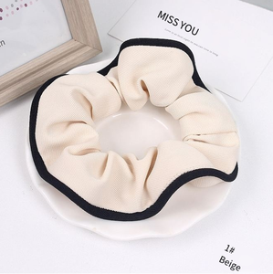 Crème MUJU, cravates vintage françaises, accessoires pour cheveux de femme, chouchous - Product Image 3