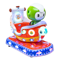 Le plus nouveau dessin animé 3d kiddie ride machine à bascule machines de jeu vidéo de balançoire électrique à jetons