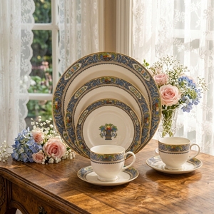 Fabriklieferung 30-teiliges New Bone China Geschirrset / Keramik-Tafelservice für 6 Personen - Product Image 1
