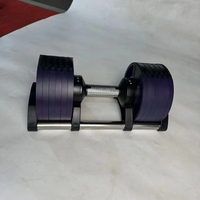 Ensemble de plaques de poids réglables en caoutchouc 24kg-40kg, plusieurs niveaux de poids pour l'entraînement de force à une main